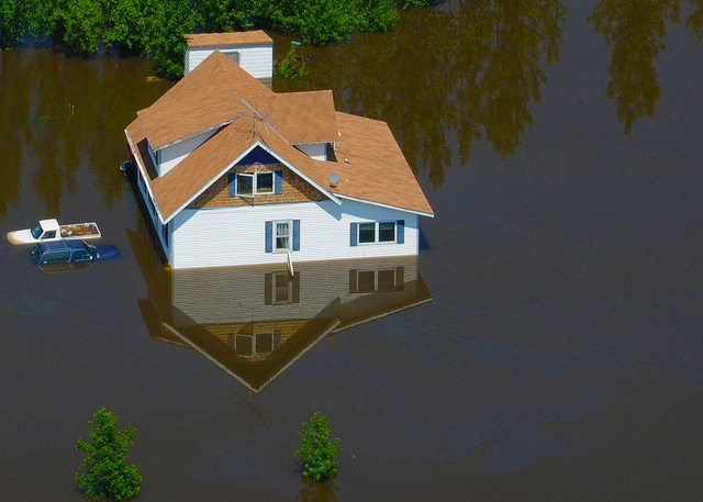 Photo Of A Flooded House - CW Courtney Company